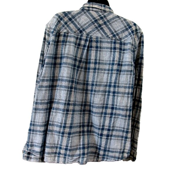 Maurice's  Blue&White Plaid Embellished,L/S Shirt Size 2X - Picture 11 of 13